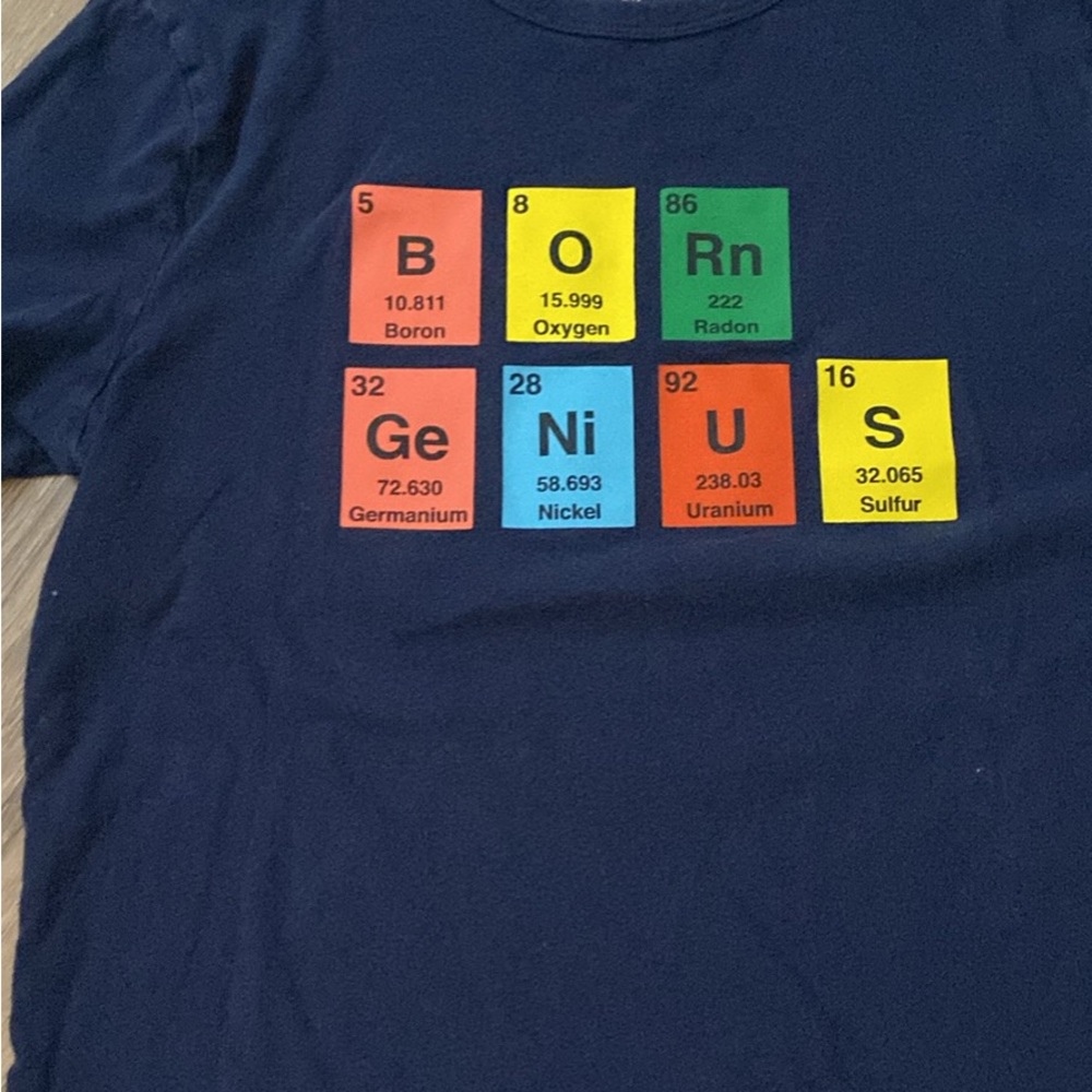 GAP Kids 'Born Genius' Periodic Table Tee - Navy